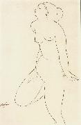 Amedeo Modigliani Standing Female nude painting
